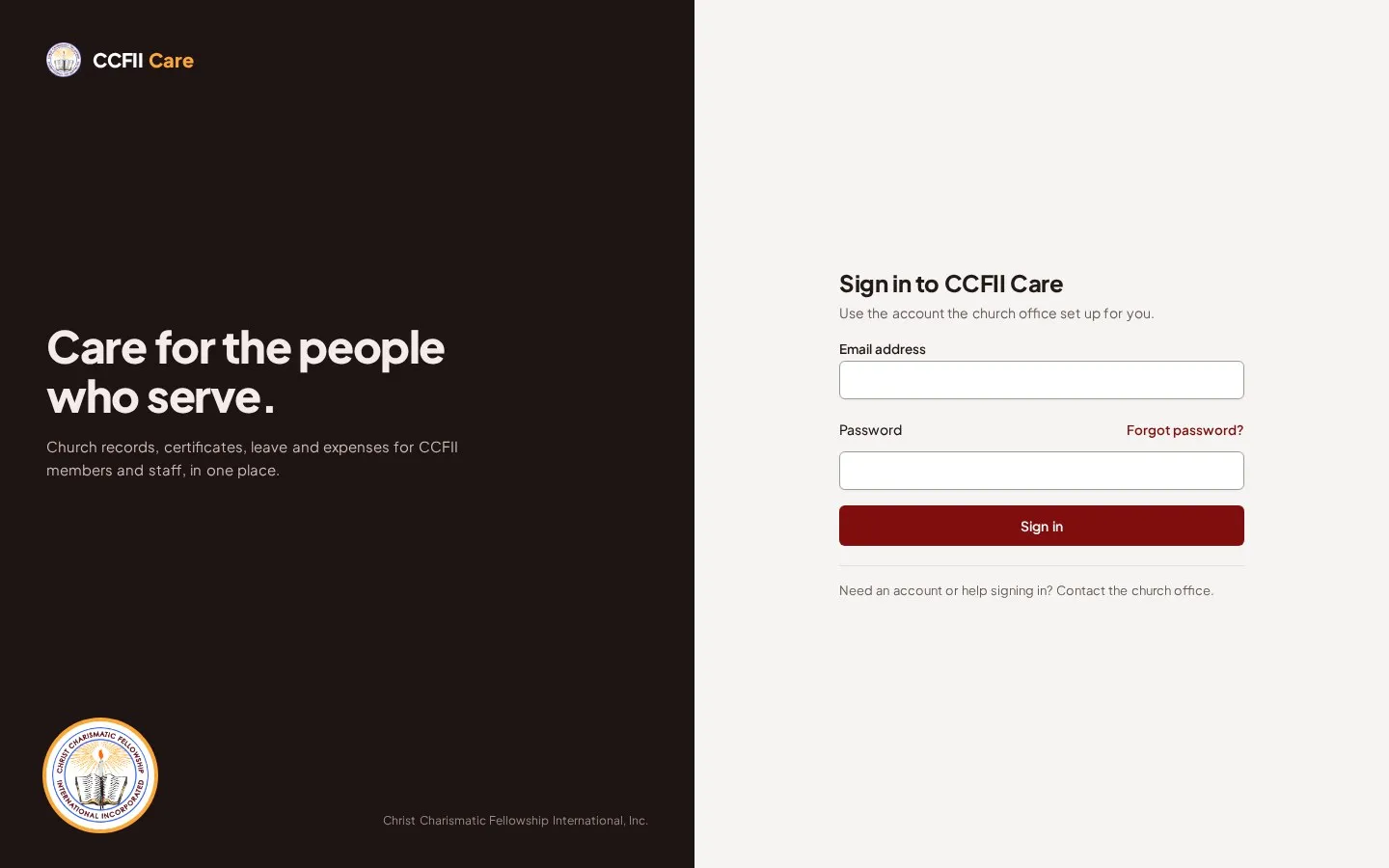 CCFII Care screenshot